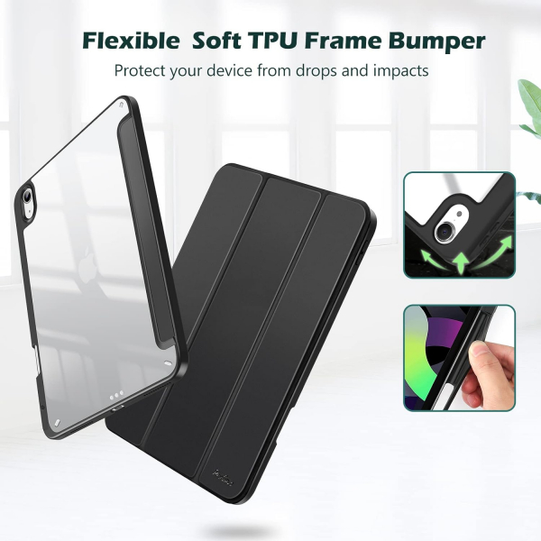 ProCase Smart Folio iPad Air M2 Klf (11 in)-Black