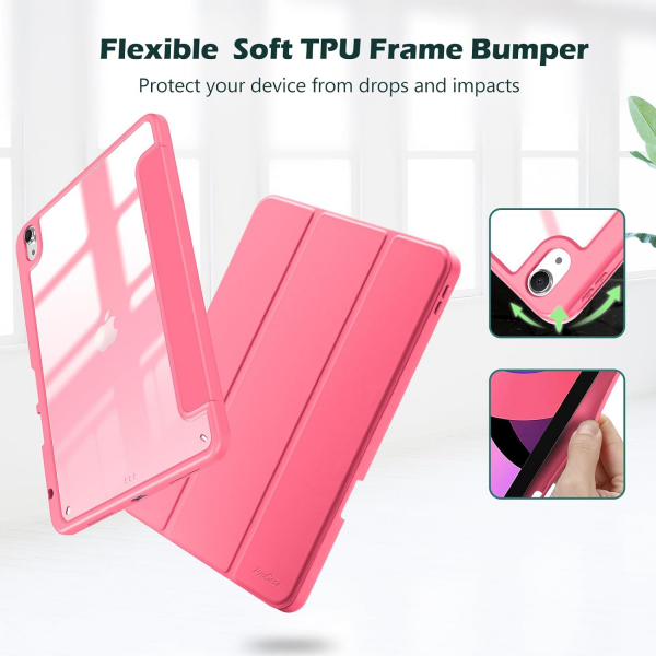 ProCase Smart Folio iPad Air M2 Klf (11 in)-Melonpink