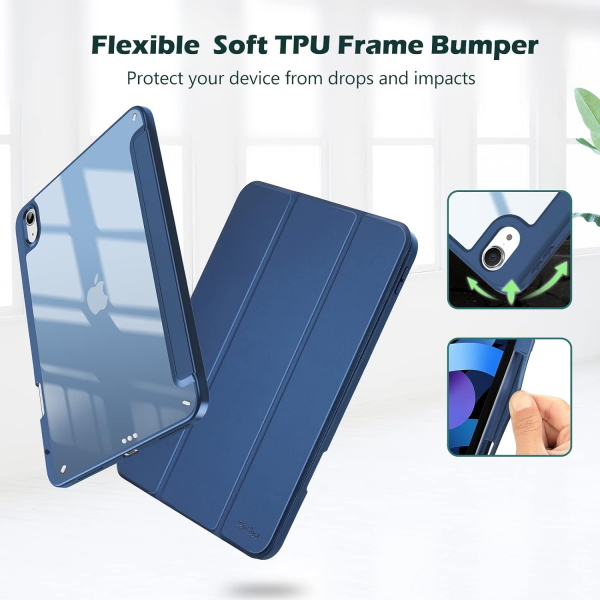 ProCase Smart Folio iPad Air M2 Klf (11 in)-Navy 