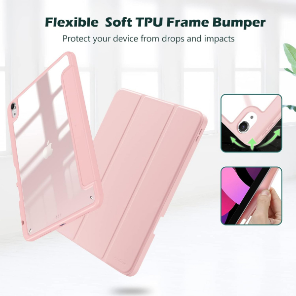 ProCase Smart Folio iPad Air M2 Klf (11 in)-Pink