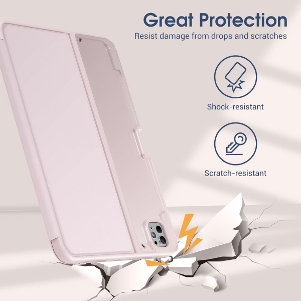 ProCase Smart Folio iPad Pro M4 Klf (11 in)-Pink