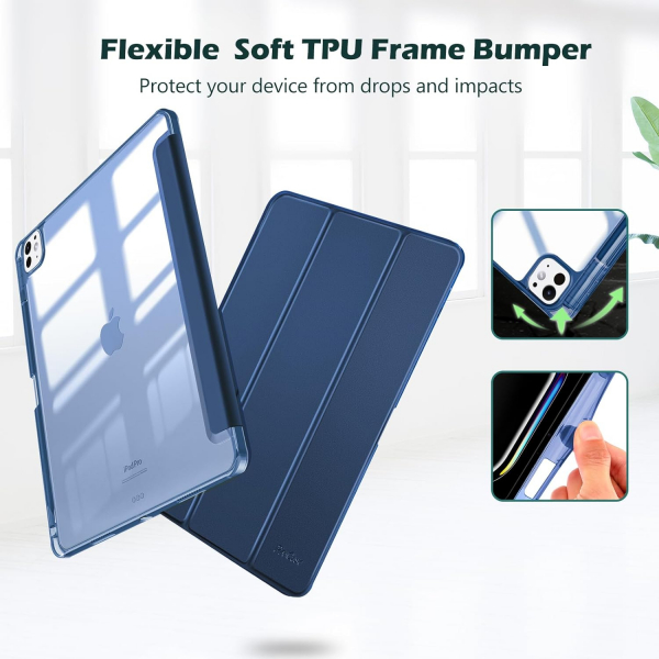 ProCase Smart Folio iPad Pro M4 Klf (11 in)-Navy