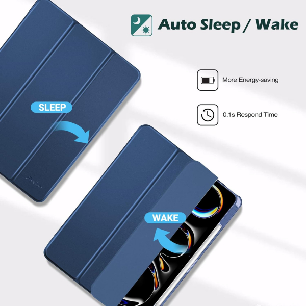 ProCase Smart Folio iPad Pro M4 Klf (11 in)-Navy