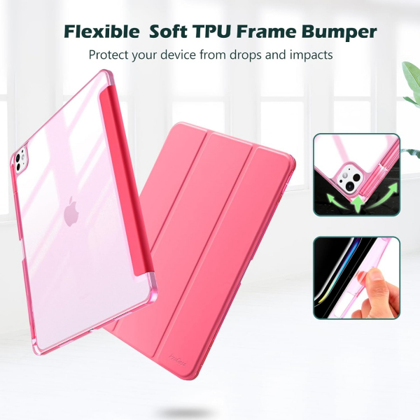 ProCase Smart Folio iPad Pro M4 Klf (11 in)-Melonpink