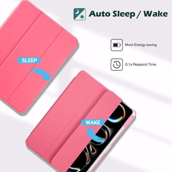ProCase Smart Folio iPad Pro M4 Klf (11 in)-Melonpink