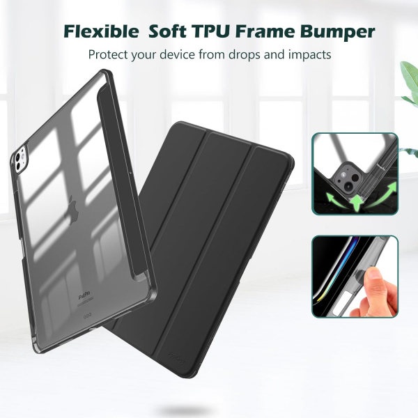 ProCase Smart Folio iPad Pro M4 Klf (11 in)-Black