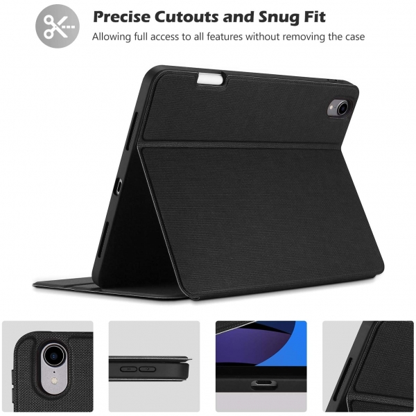 ProCase iPad Air Kalem Blmeli Klf (10.9/11 in)-Black