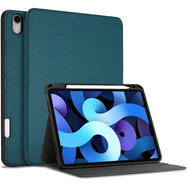 ProCase  iPad Air 4 Kalem Blmeli Klf (10.9 in)-Teal