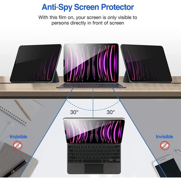 ProCase iPad Pro Privacy Film Ekran Koruyucu (12.9 in)(2 Adet)