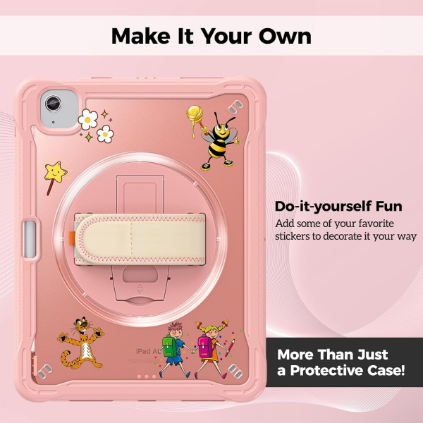 ProCase iPad Air M2/M3 ocuklar in Klf (11 in)-Pink