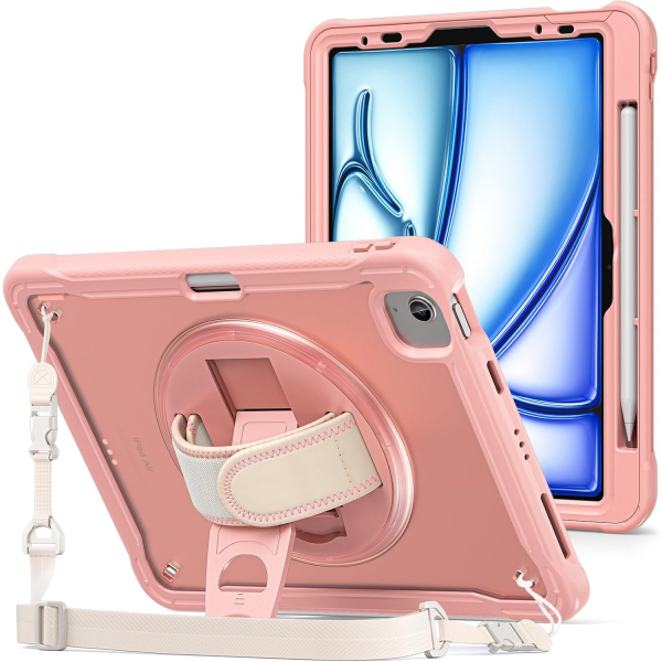 ProCase iPad Air M2/M3 ocuklar in Klf (11 in)-Pink