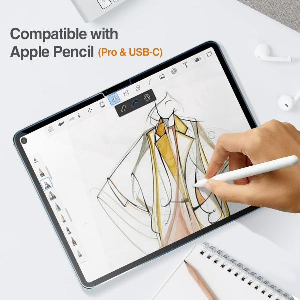 ProCase iPad Air M2 Ekran Koruyucu (13 in)(Gray)