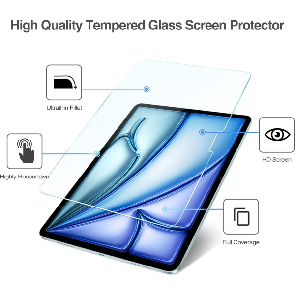 ProCase iPad Air M2 Ekran Koruyucu (13 in)(Gray)