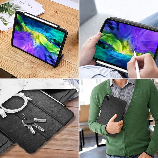 ProCase iPad Pro Kalem Blmeli Klf (12.9 in)(4.Nesil)