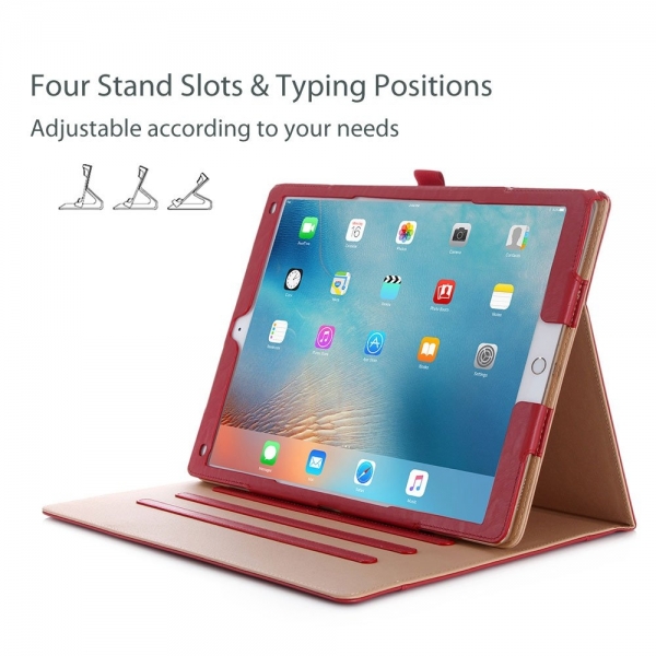 ProCase iPad Pro Stand Kapak Klf (12.9 in)-Red