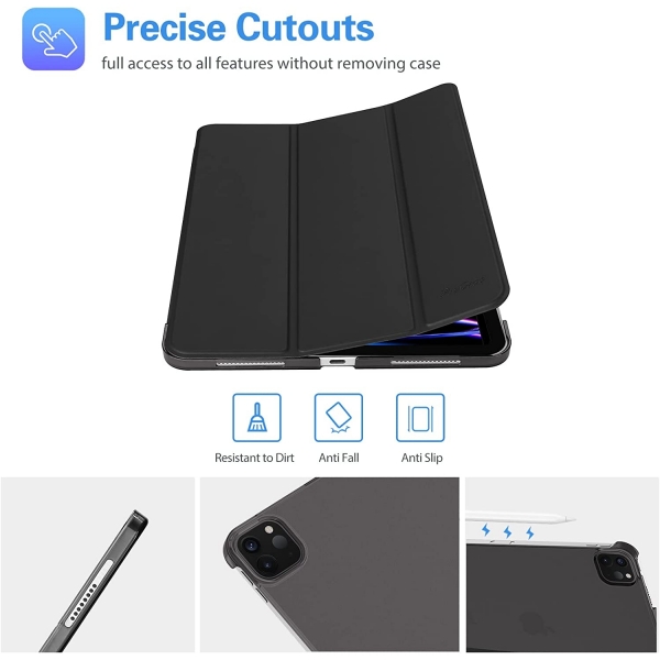 ProCase iPad Pro Standl nce Klf (11 in)(4.Nesil)-Black