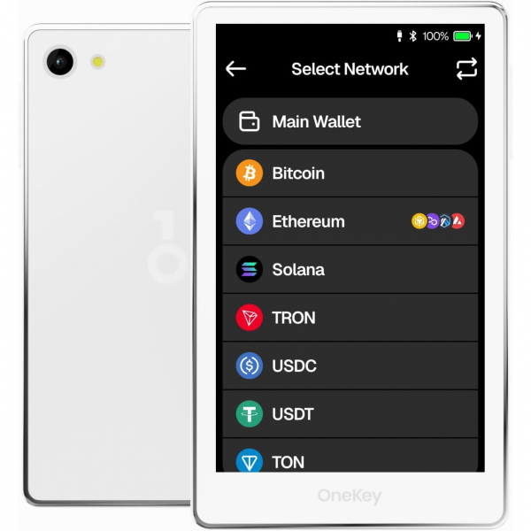 OneKey Pro Crypto Cold Wallet (White)