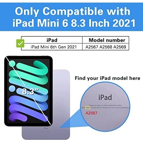 Procase Apple iPad Mini 6 Klf (8.3 in)-Navy