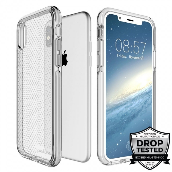 Prodigee Apple iPhone X Safetee Klf (MIL-STD-810G)-Silver