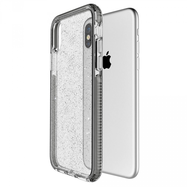 Prodigee Apple iPhone X SuperStar Klf (MIL-STD-810G)- Clear Silver