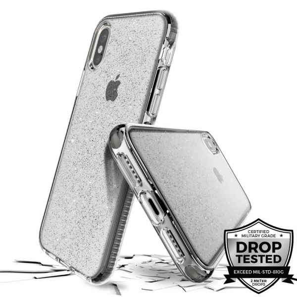 Prodigee Apple iPhone XS / X SuperStar Klf (MIL-STD-810G)- Clear Silver