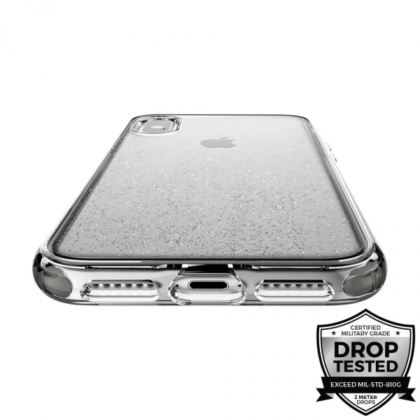Prodigee Apple iPhone X SuperStar Klf (MIL-STD-810G)- Clear Silver