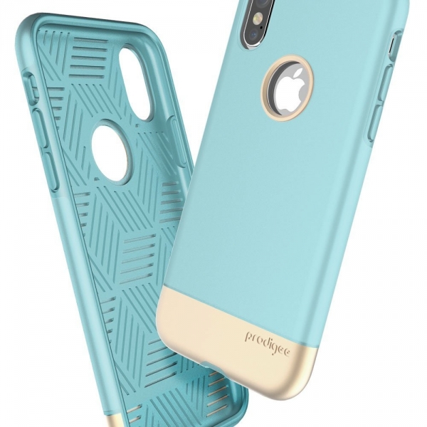 Prodigee iPhone X Fit Pro Klf (MIL-STD-810G)-Aqua Gold