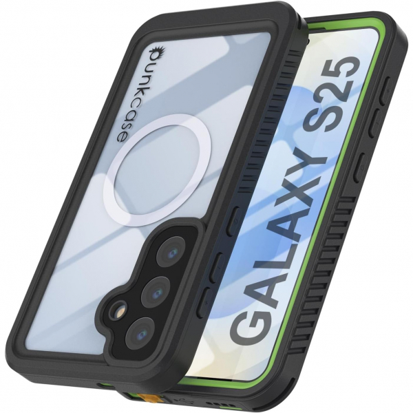 PunkCase Samsung Galaxy S25 Extreme Mag Klf-Green