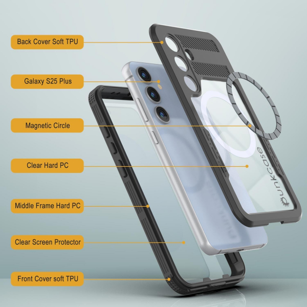 PunkCase Samsung Galaxy S25 Plus Alpine 2.0 Klf-Black