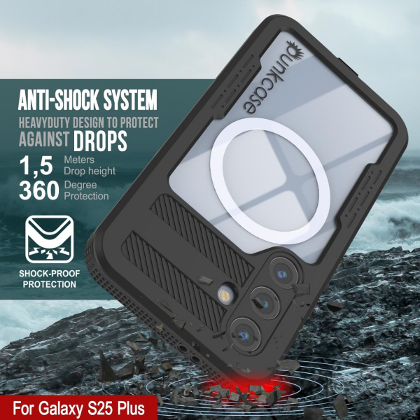 PunkCase Samsung Galaxy S25 Plus Alpine 2.0 Klf-Black