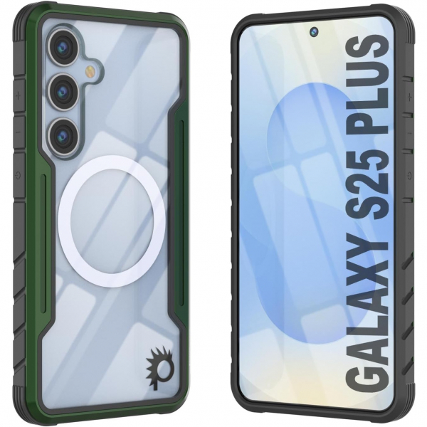 PunkCase Samsung Galaxy S25 Plus Armor Stealth Klf-Dark Green