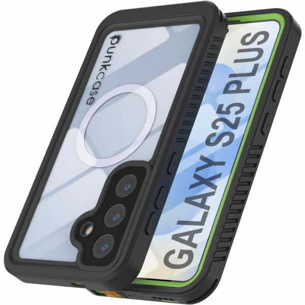 PunkCase Samsung Galaxy S25 Plus Extreme Mag Klf-Green
