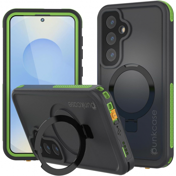 PunkCase Samsung Galaxy S25 Kickstud 2.0 Klf-Green