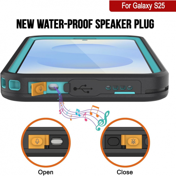 PunkCase Samsung Galaxy S25 Kickstud 2.0 Klf-Blue