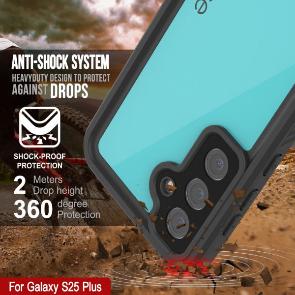 PunkCase Samsung Galaxy S25 Plus StudStar Klf-Teal