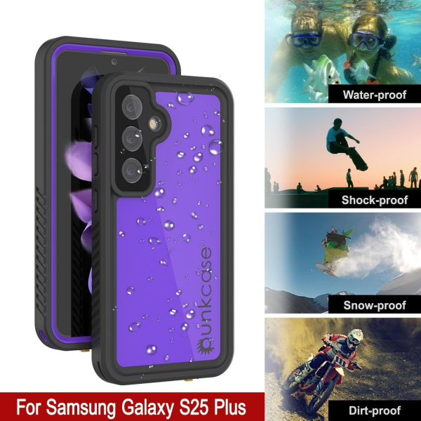 PunkCase Samsung Galaxy S25 Plus StudStar Klf-Purple