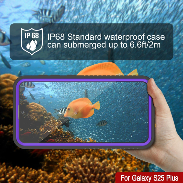 PunkCase Samsung Galaxy S25 Plus StudStar Klf-Purple