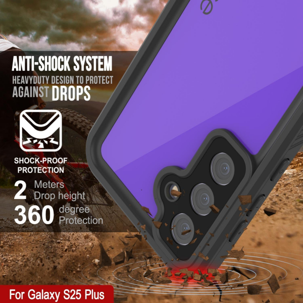 PunkCase Samsung Galaxy S25 Plus StudStar Klf-Purple