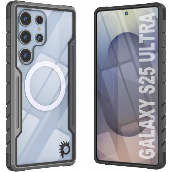 PunkCase Samsung Galaxy S25 Ultra Armor Stealth Klf-Grey Black 