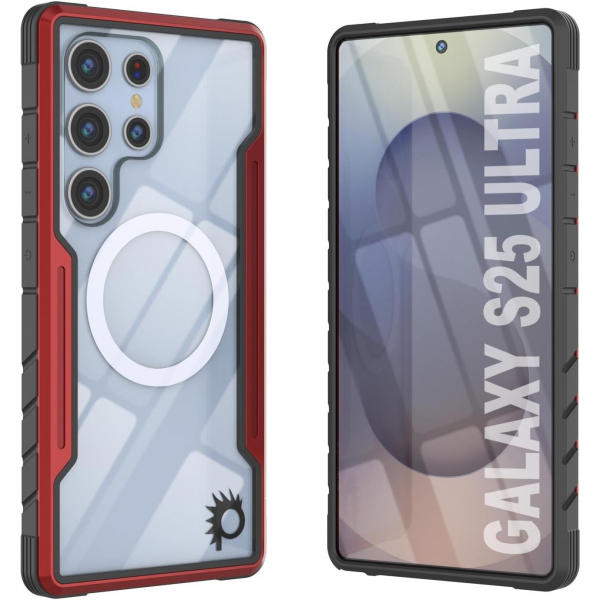 PunkCase Samsung Galaxy S25 Ultra Armor Stealth Klf-Red