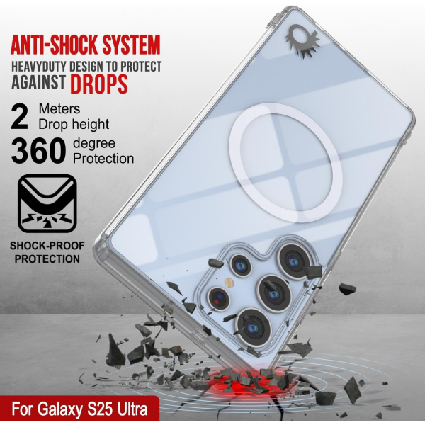 PunkCase Samsung Galaxy S25 Ultra ClearMag Klf
