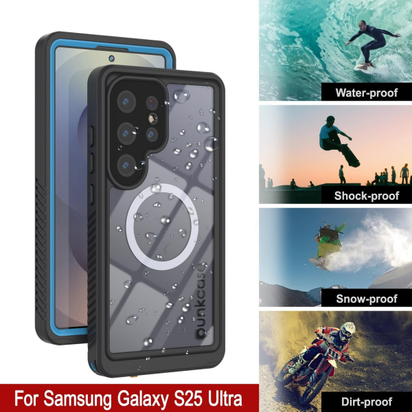 PunkCase Samsung Galaxy S25 Ultra Extreme Mag Klf-Light Blue