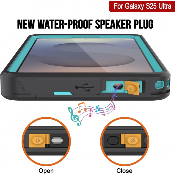 PunkCase Samsung Galaxy S25 Ultra Kickstud 2.0 Klf-Teal