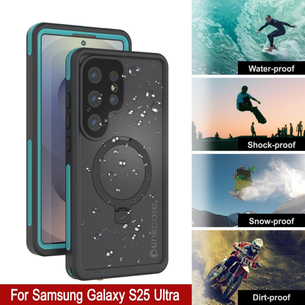 PunkCase Samsung Galaxy S25 Ultra Kickstud 2.0 Klf-Teal