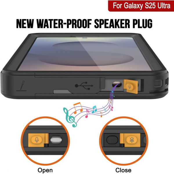 PunkCase Samsung Galaxy S25 Ultra Extreme Mag K�l�f-Black