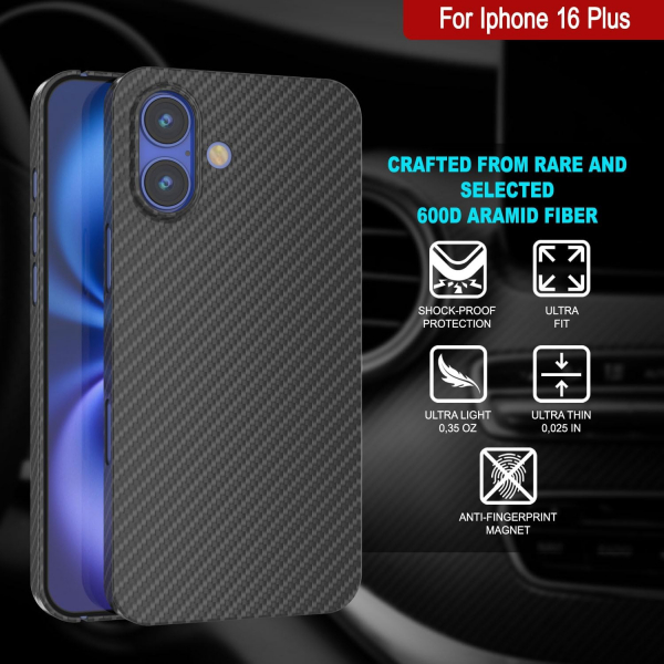 Punkcase Apple iPhone 16 Plus AramidShield Klf 