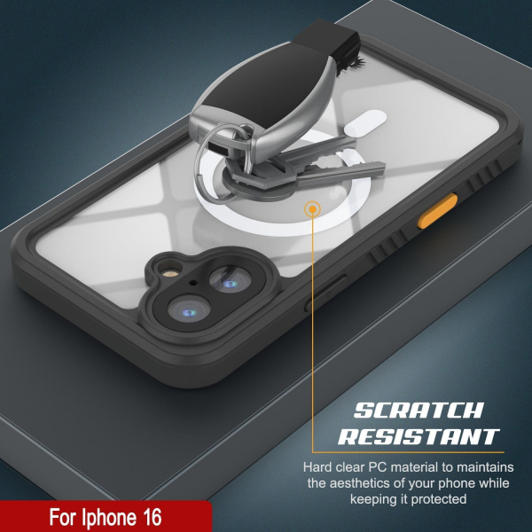Punkcase iPhone 16 Su Geirmez Extreme Mag Klf -Pink
