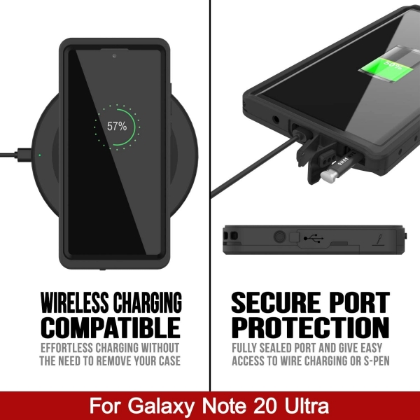 Punkcase Extreme Serisi Galaxy Note 20 Ultra Su Geirmez Klf -Black