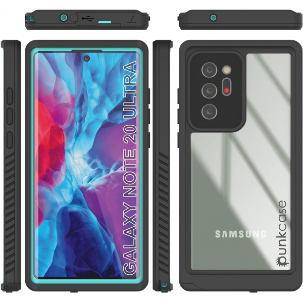 Punkcase Extreme Serisi Galaxy Note 20 Ultra Su Geirmez Klf -Teal