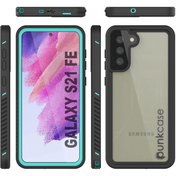 Punkcase Extreme Serisi Galaxy S21 FE Su Geirmez Klf -Teal